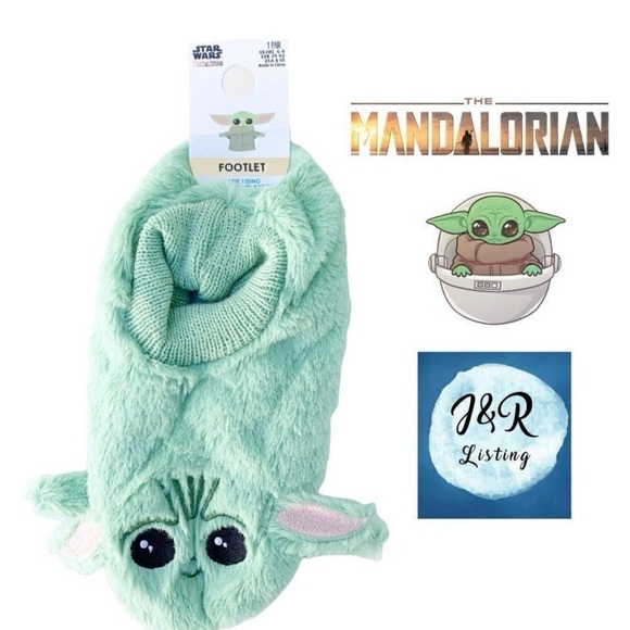 Star Wars Accessories - Star Wars Green Baby Yoda Slippers
